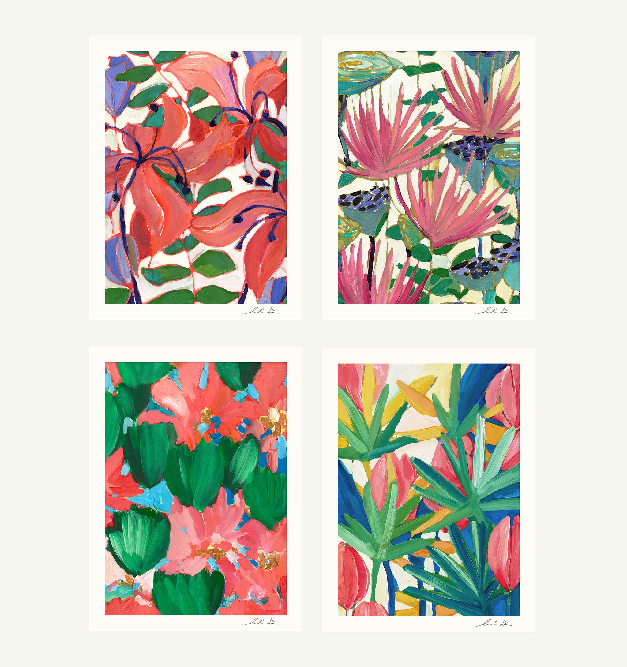 Floral Gallery Wall