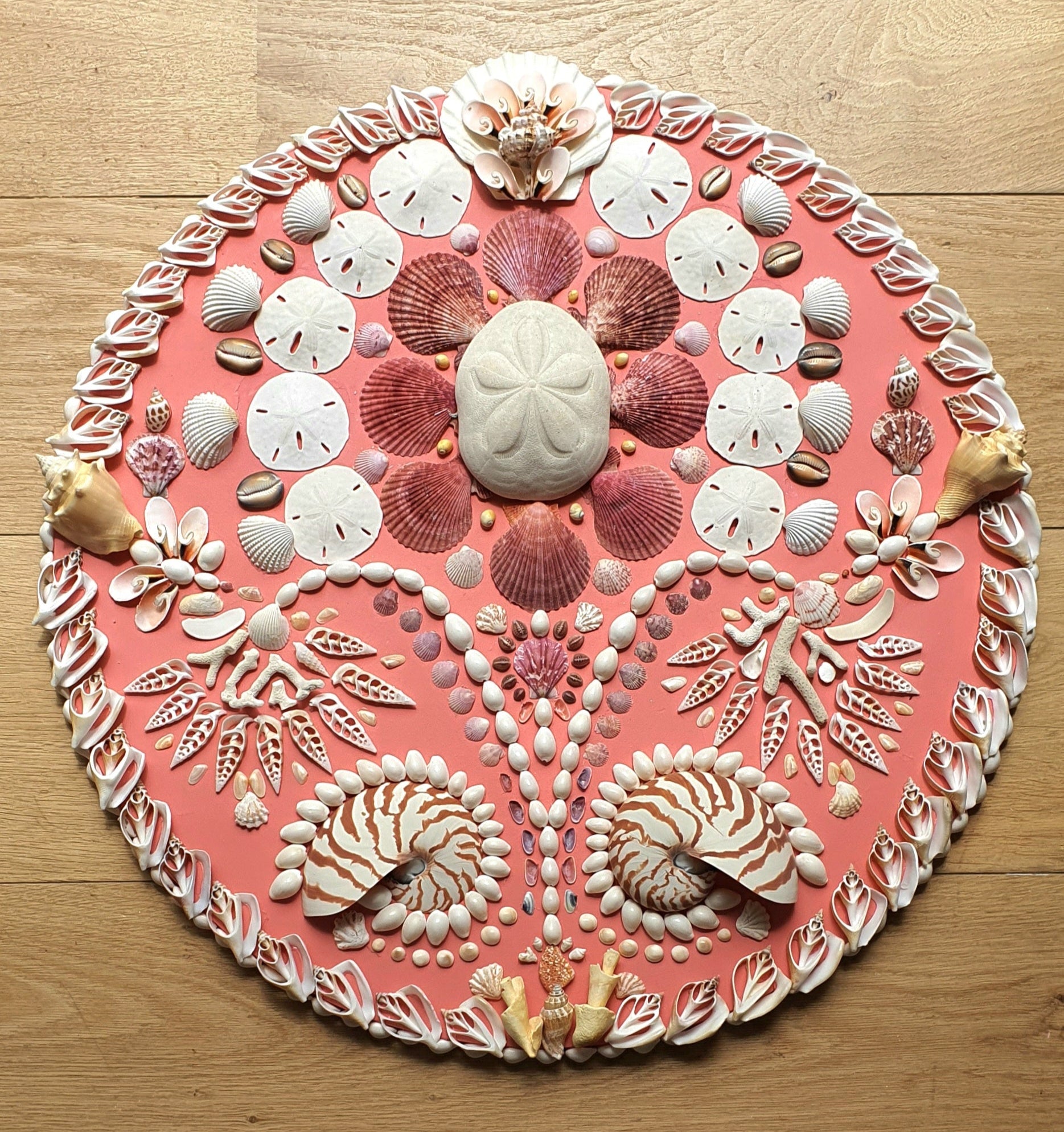 Hot Pink Round Shell Panel - Original