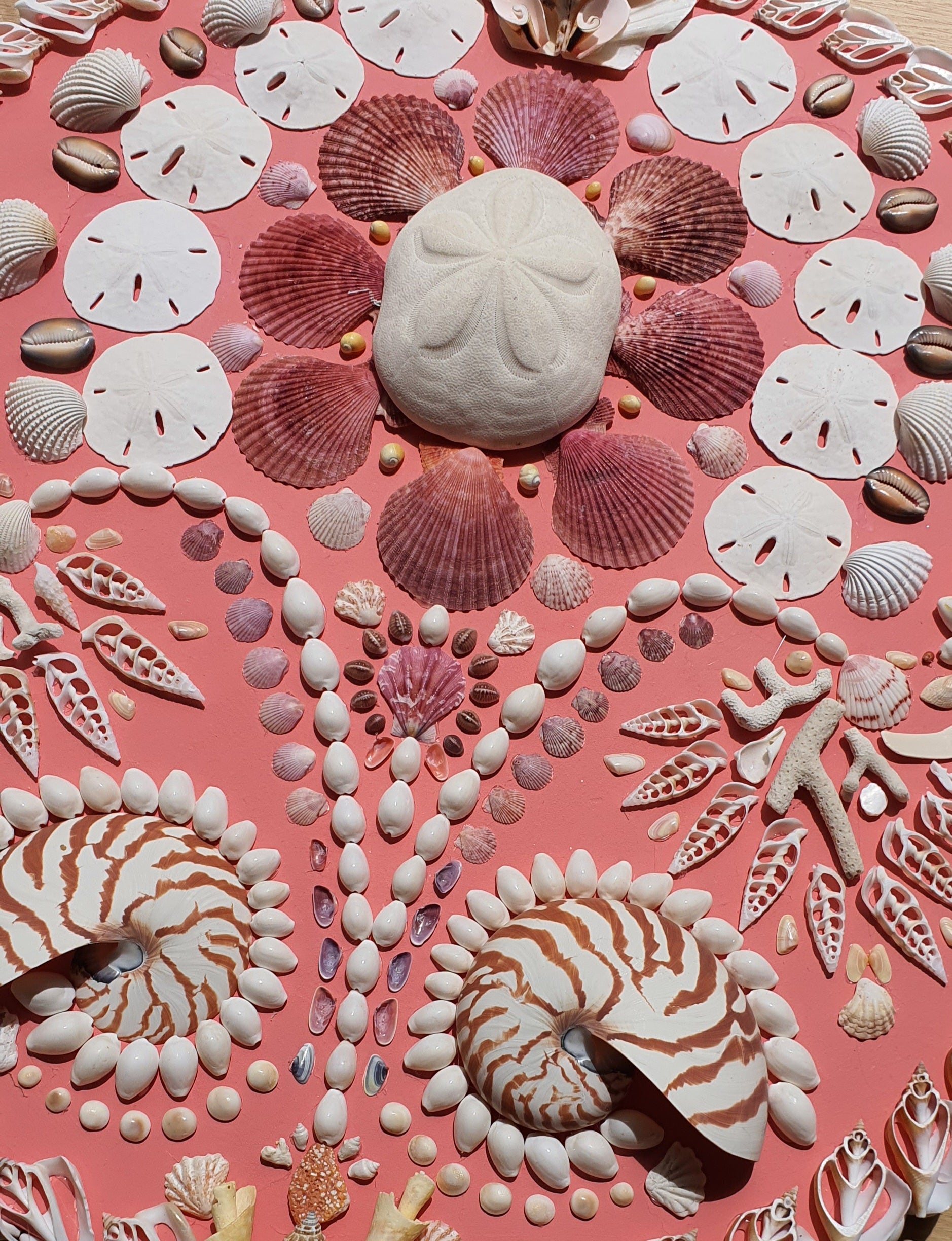 Hot Pink Round Shell Panel - Original