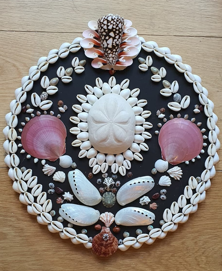 Mini Deep Navy Round Shell Panel - Original