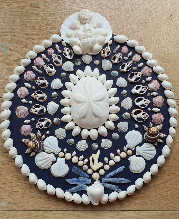 Mini Navy Round Shell Panel - Original