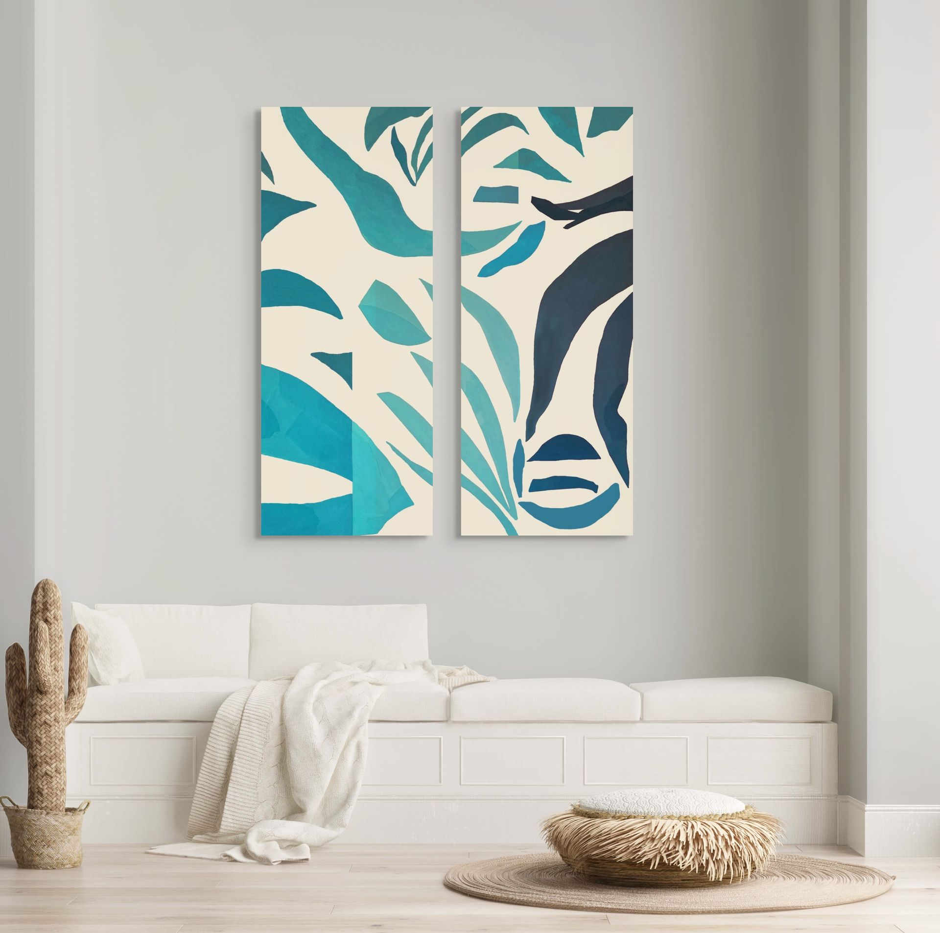 Dreamer, Aqua Diptych