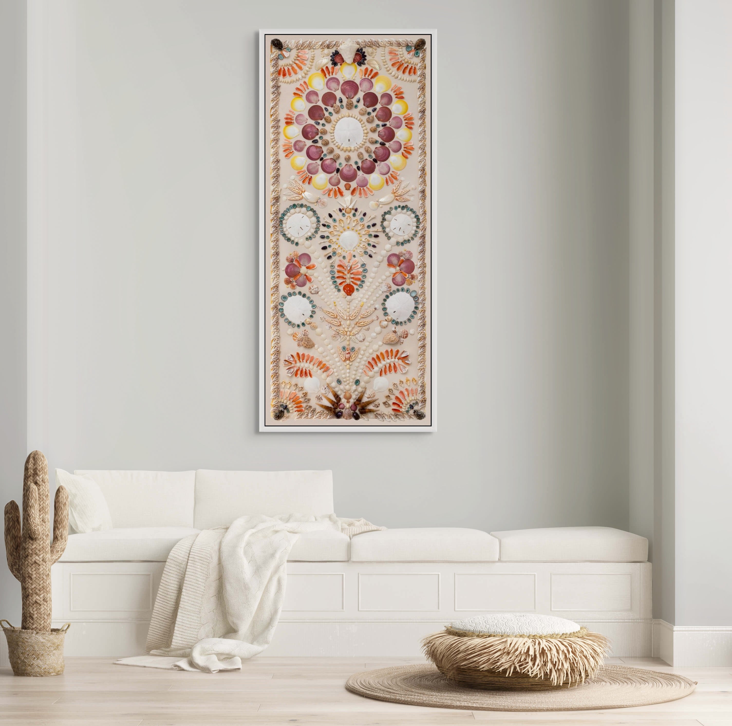 Beige, Large Vertical Panel